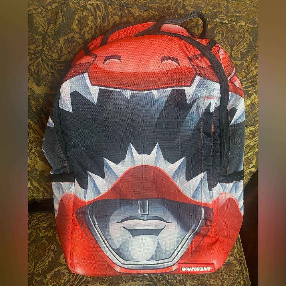 Sprayground Red Ranger Helmet Backpack